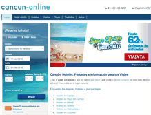 Tablet Screenshot of cancun-online.com